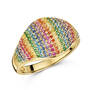 captivating rainbow cocktail ring UK CARCR a main