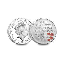 2021 remembrance day silver proof crown UK RMSP a main