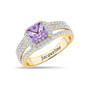 Personalized Birthstone Diamond Statement Ring 11315 0015 f june
