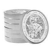 the royal tudor beasts silver bullion collection UK TUDB c three