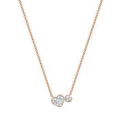 you and me 9ct gold diamond pendant UK YUMGP a main
