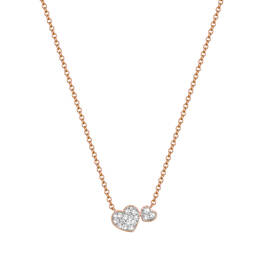 you and me 9ct gold diamond pendant UK YUMGP a main