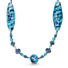 onde azzurre murano necklace UK OAMN a main