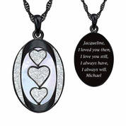 personalised love poem pendant UK BPLPDP a main