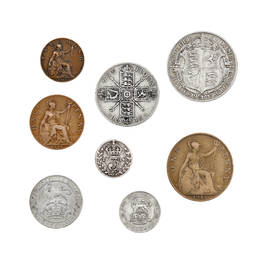 british coins of world war i UK WW1C c three