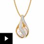 Love’s Embrace Pearl & Diamond Pendant, , video-thumb
