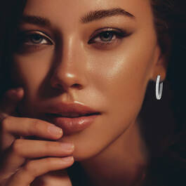 Three Inside Out Hoop Earring Set 12042 0013 m model