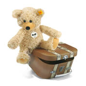 steiff charly dangling teddy bear in suitcase UK SCTIS a main