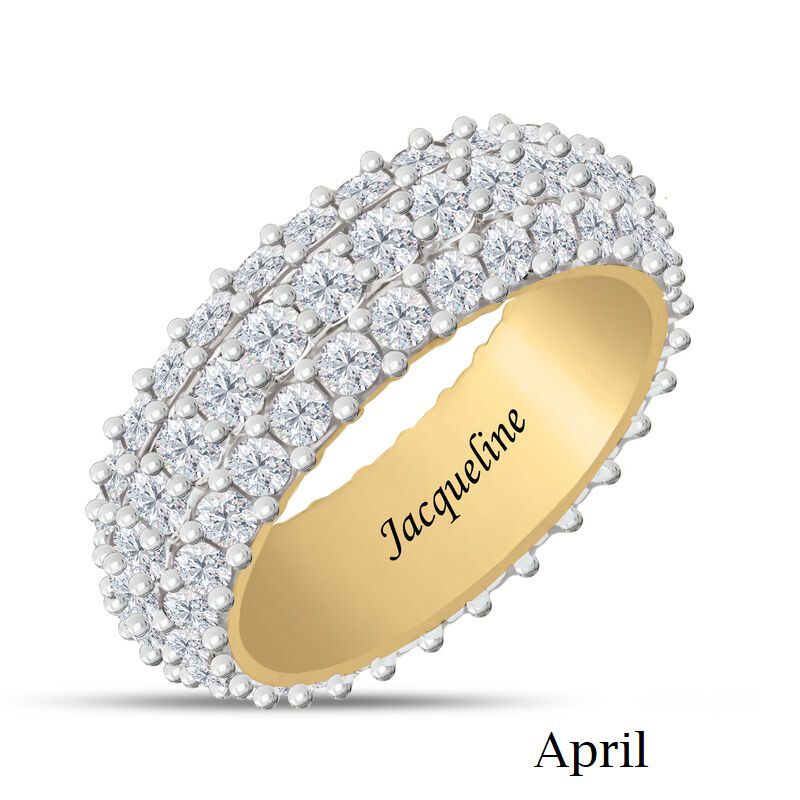 Birthstone Beauty Eternity Ring UK BSER d april