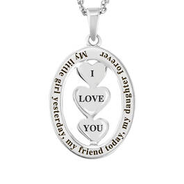 my daughter i love you diamond pendant UK SILYDP b two