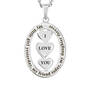 my daughter i love you diamond pendant UK SILYDP b two