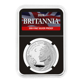the 2024 britannia 1oz silver proof coin UK BSPC b two