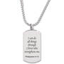 prayer personalised dog tag and cross UK PDTCP b two