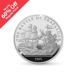 the battle of trafalgar silver commemorative UK HOBTB a main
