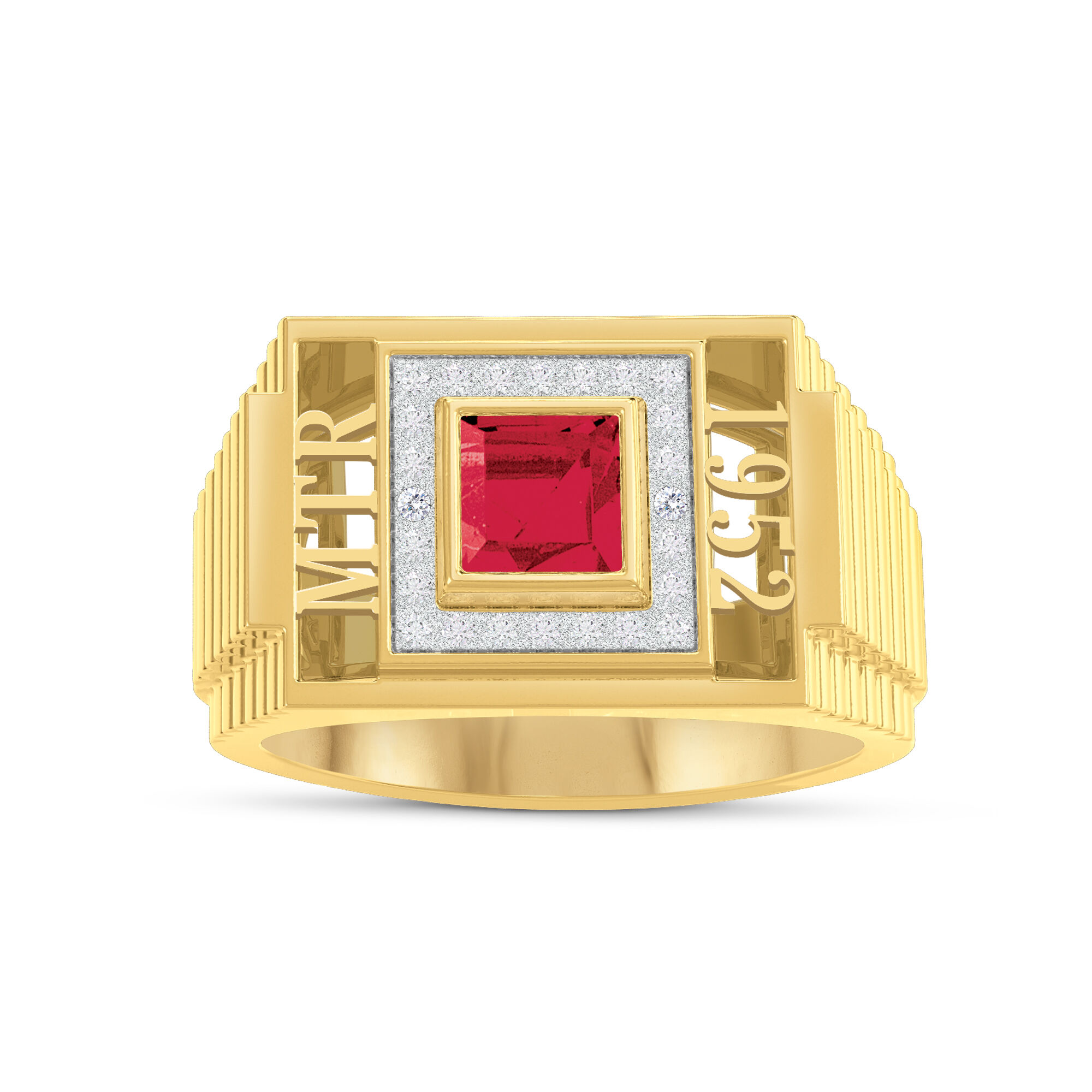 Birthstone Brilliance Men s Diamond Ring