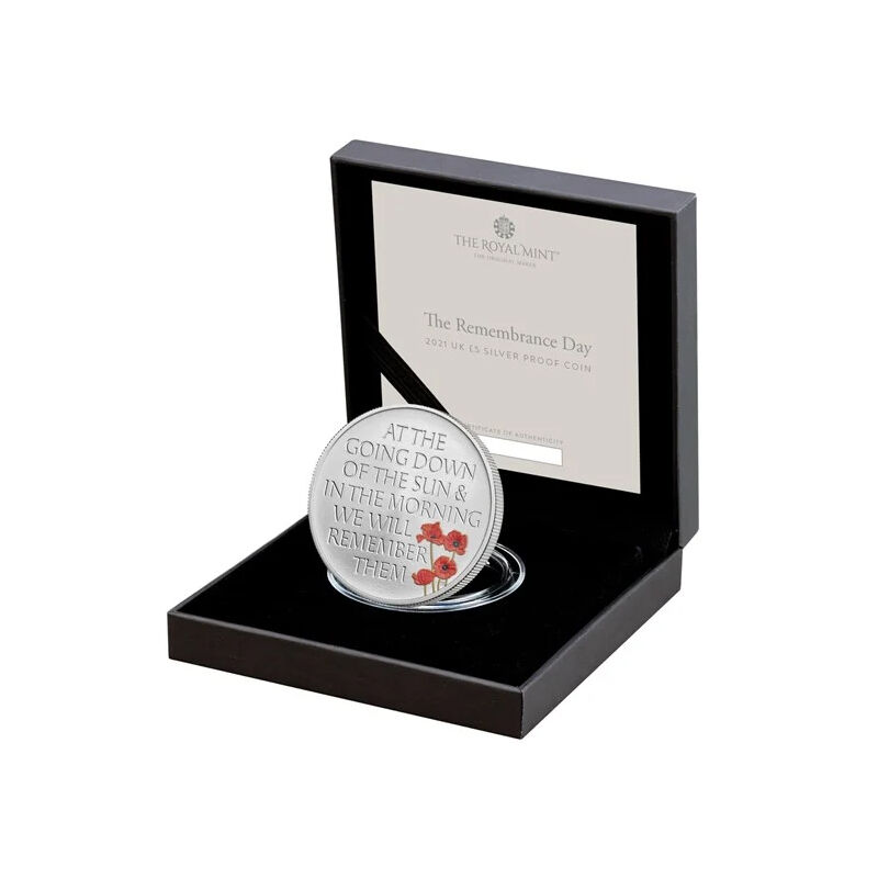 2021 remembrance day silver proof crown UK RMSP b two