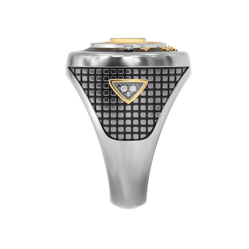 Shield Signet Diamond Ring 10712 0016 c side