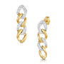 dazzling diamond curb chain earrings UK DCCE a main
