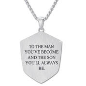 blessed son shield diamond pendant UK BSSDP b two