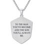 blessed son shield diamond pendant UK BSSDP b two