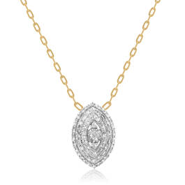 diamond marquise pendant UK DIMAP a main