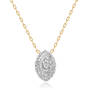 diamond marquise pendant UK DIMAP a main