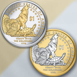 the platinum gold highlighted sacagawea  UK NPG c three