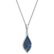 blue calla lily pendant earrings set UK BCLPS2 b two