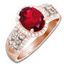 garnet flame silver ring UK SGFIR a main