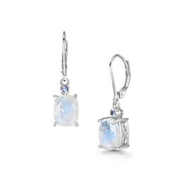 twilight moonstone and tanzanite silver earrings UK TMTSE a main