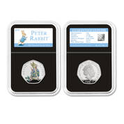 the 2018 beatrix potter silver proof set UK BP18P b two