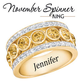 birthstone spinner ring UK BSPPR m thirteen
