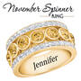 Birthstone Spinner Ring, birthstone spinner ring UK BSPPR m thirteen