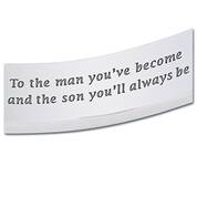for my son personalised link bracelet UK FMSPB b two