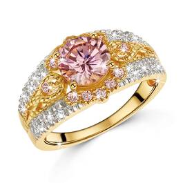 blushing pink cz cocktail ring UK BPCR a main