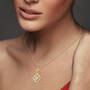 Love Spiral Diamond Pendant with FREE Matching Earrings, Love Spiral Diamond Pendant Earrings 10946 0014 n model pendant