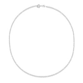 italian silver curb chain necklace UK ISCUN b two