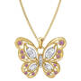 the birthstone butterfly pendant UK BSBUP j ten