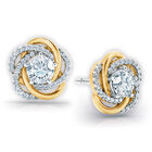 love knot swirl pendant and earring set UK LKPES b two