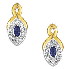 luscious lapis white topaz earrings UK LLWTE a main