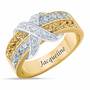 birthstone beauty diamond kiss personalised ring UK BSDKR k nov