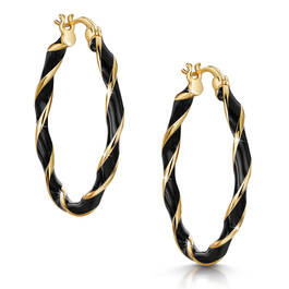 Night Sky Enamel Twist Earrings UK NISTE a main