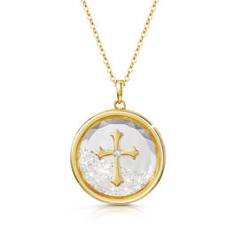 floating crystals faith pendant UK FCFAP a main