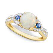 tanzanite opal moon ring UK TOR a main