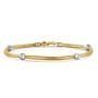 saturnalia italian 9ct gold flex bracelet UK SIGFB a main