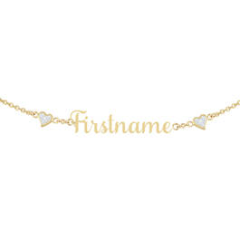 personalised name diamond necklace UK PSDN b two