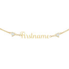 personalised name diamond necklace UK PSDN b two