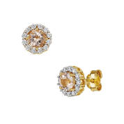 PEACH PARFAIT HALO EARRINGS UK PEPAE a main