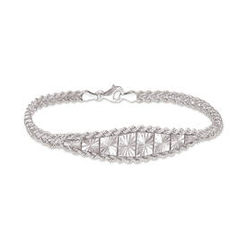 Silver Sunburst Bracelet UK SISUB a main