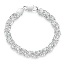 italian silver popcorn bracelet UK IPOB a main